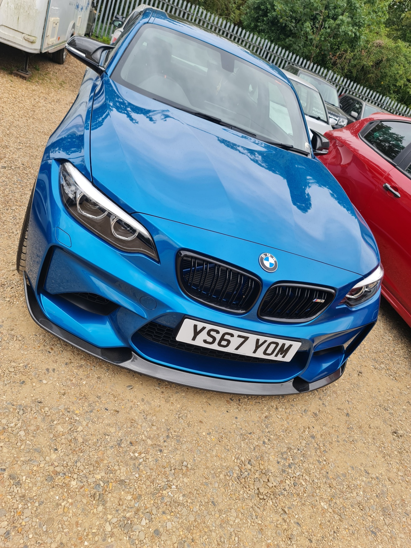 Blue BMW M2 protected by Prime Motive