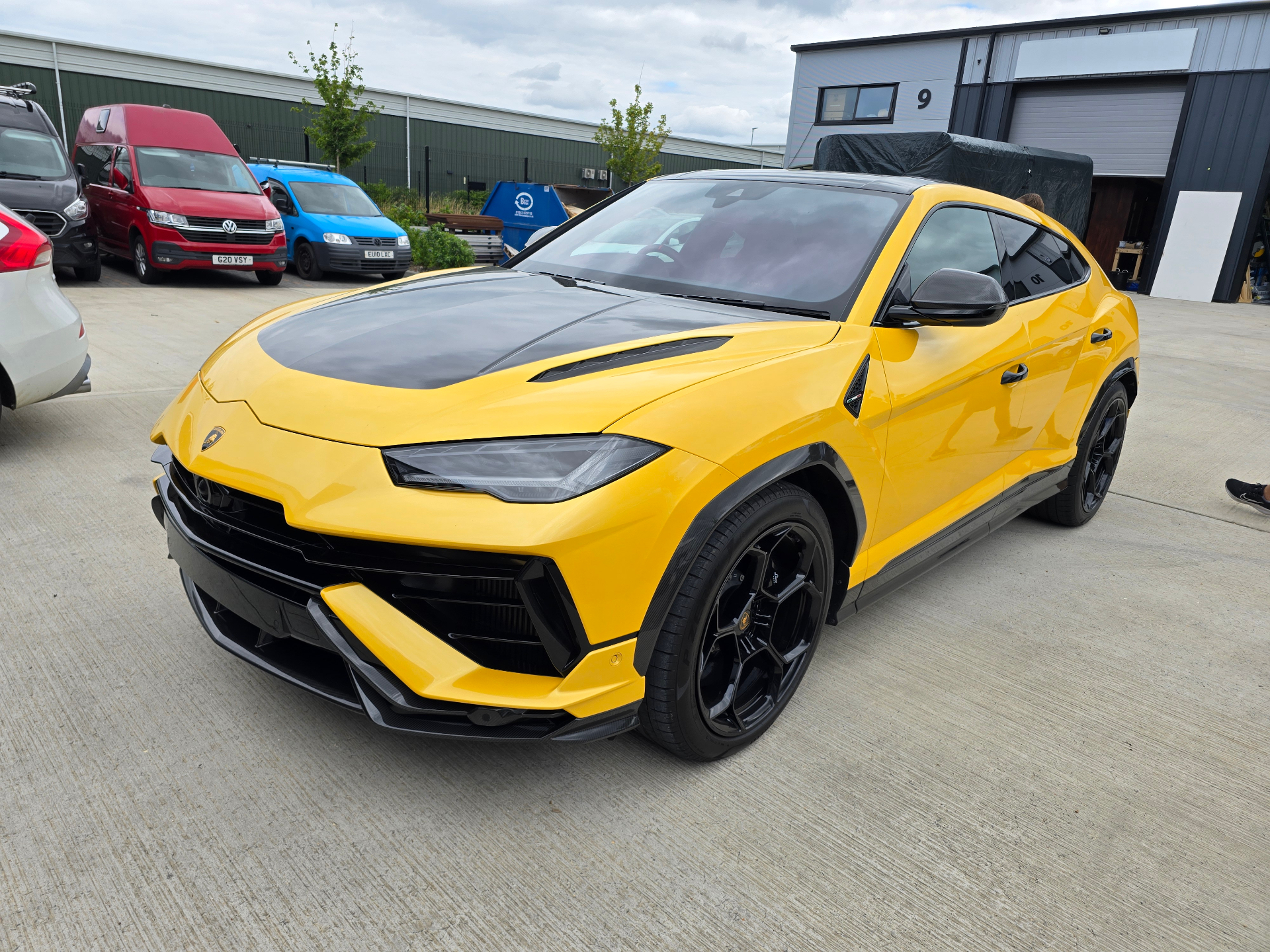 Yellow Lamborghini Urus secured by Prime Motive